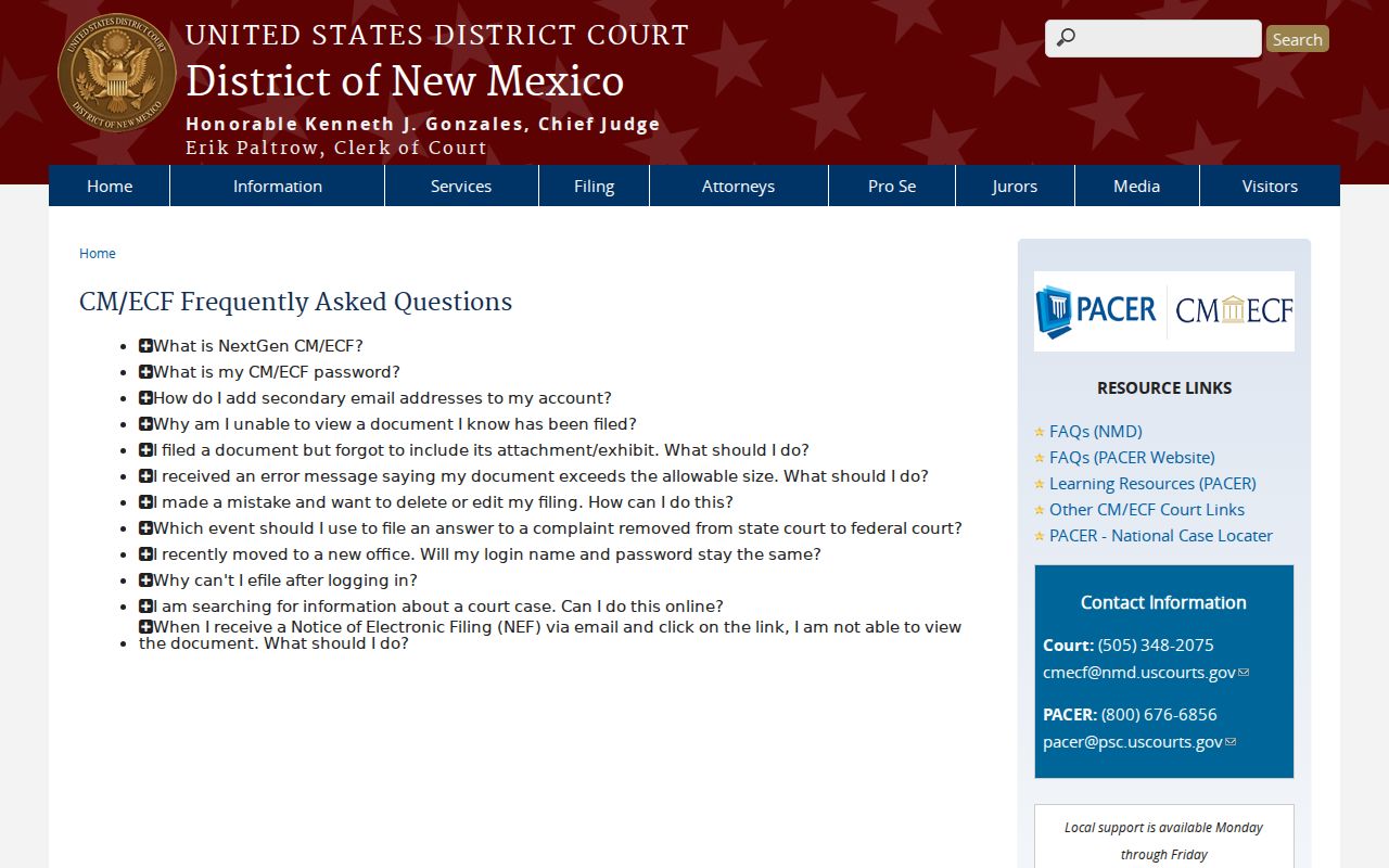 San Juan County court docket federal public access FAQ